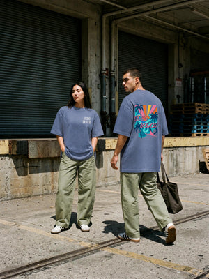 Vintage Washed Oversized Cotton T-Shirt
